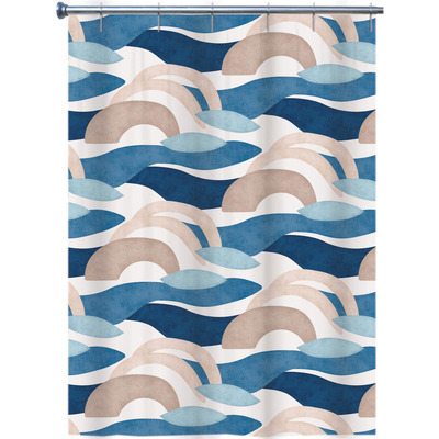 Cortina Wc 100% Textil 180x200 Cm Azur