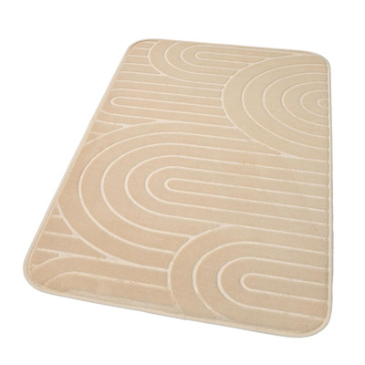 Tapete Microfibra Ogive Beige 45x75
