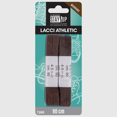 2 Pairs of Brown Shoelaces - 0.8x90cm