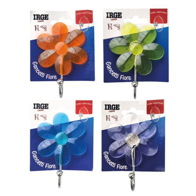 Cabide Flor Com 1 Gancho Com Ventosa 4c Sortido