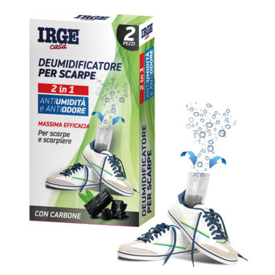 Dehumidifier for Shoes with Activated Carbon -set of 2 X 3gr