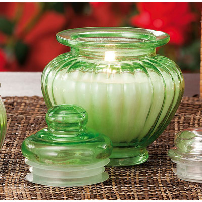 Vela em Frasco Vidro 6 Fr D9xh12,5