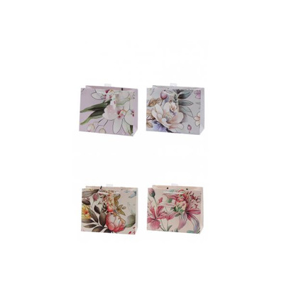 Bolsa de papel 4 diseños 23x10x18 cm - Ref 118006