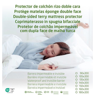 Protetor Colchão Sandwich Cotton Sand 200x200 Cm