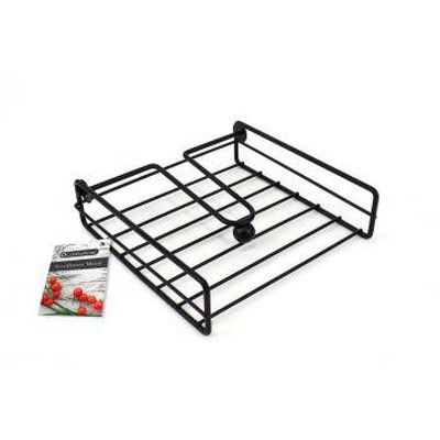 Porta Guardanapos em Metal Preto 19x19x5 Cm