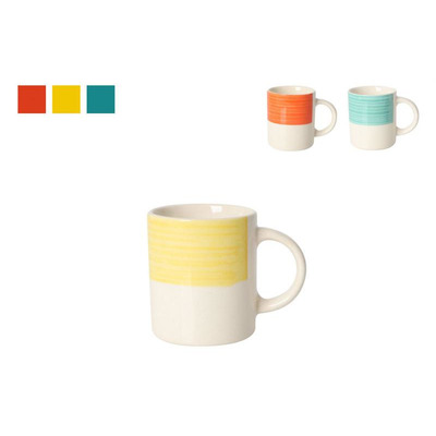 Caneca Cerâmica 3c St 90ml D8xa10 Cm