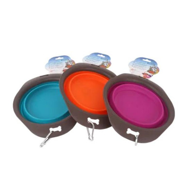Comedouro Dobrável para Animais em Silicone 25x19xa6 Cm